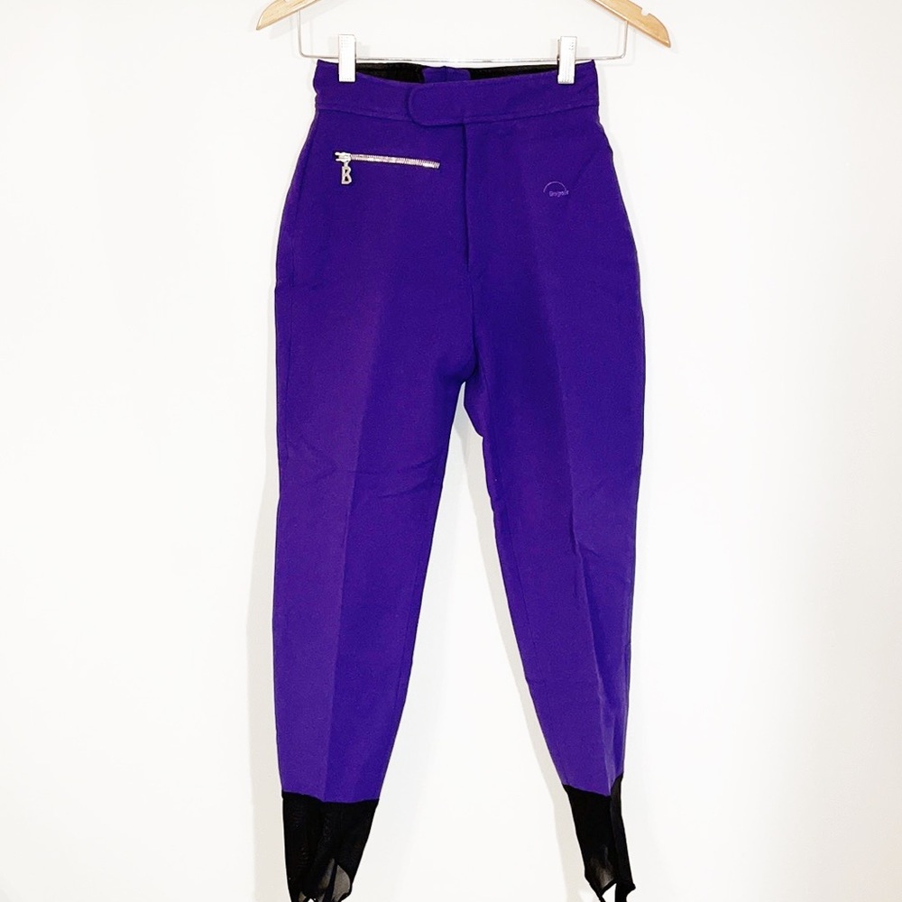 BOGNER Vintage Ski Pants High Waisted Bright Purple Size 24/0